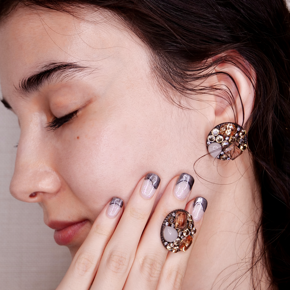 ♏️さそり座〜誕生石イヤリング