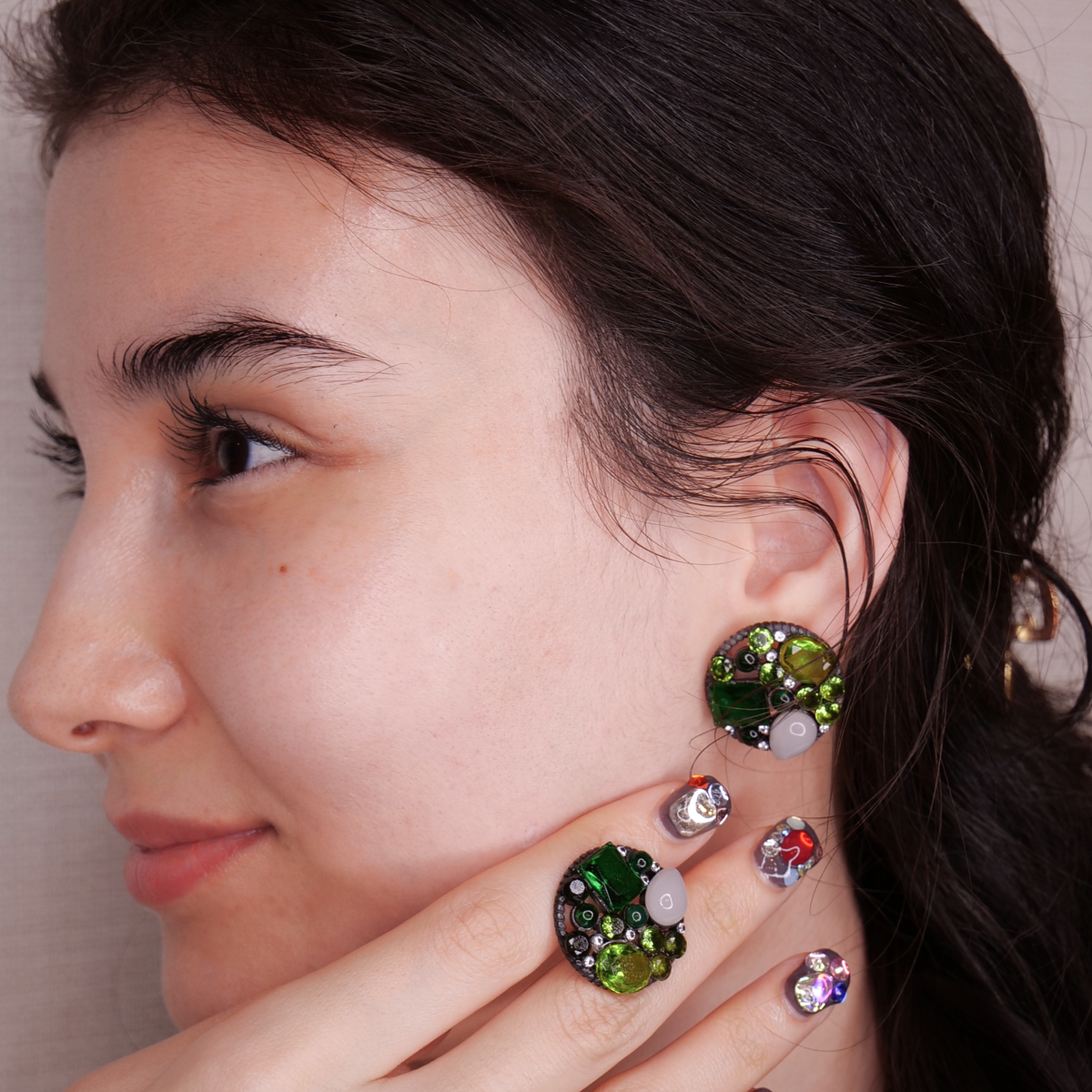 ♌️しし座〜誕生石イヤリング